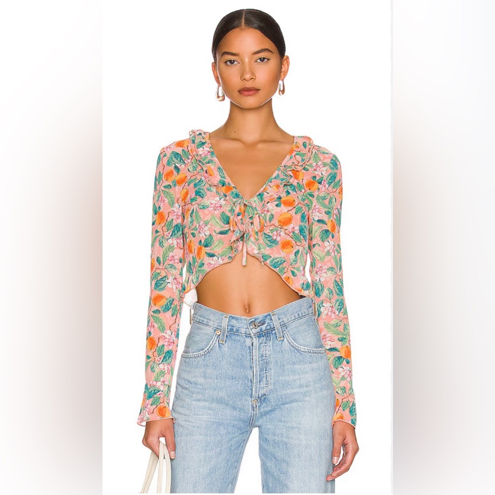 MORE TO COME RACINE RUFFLE TOP